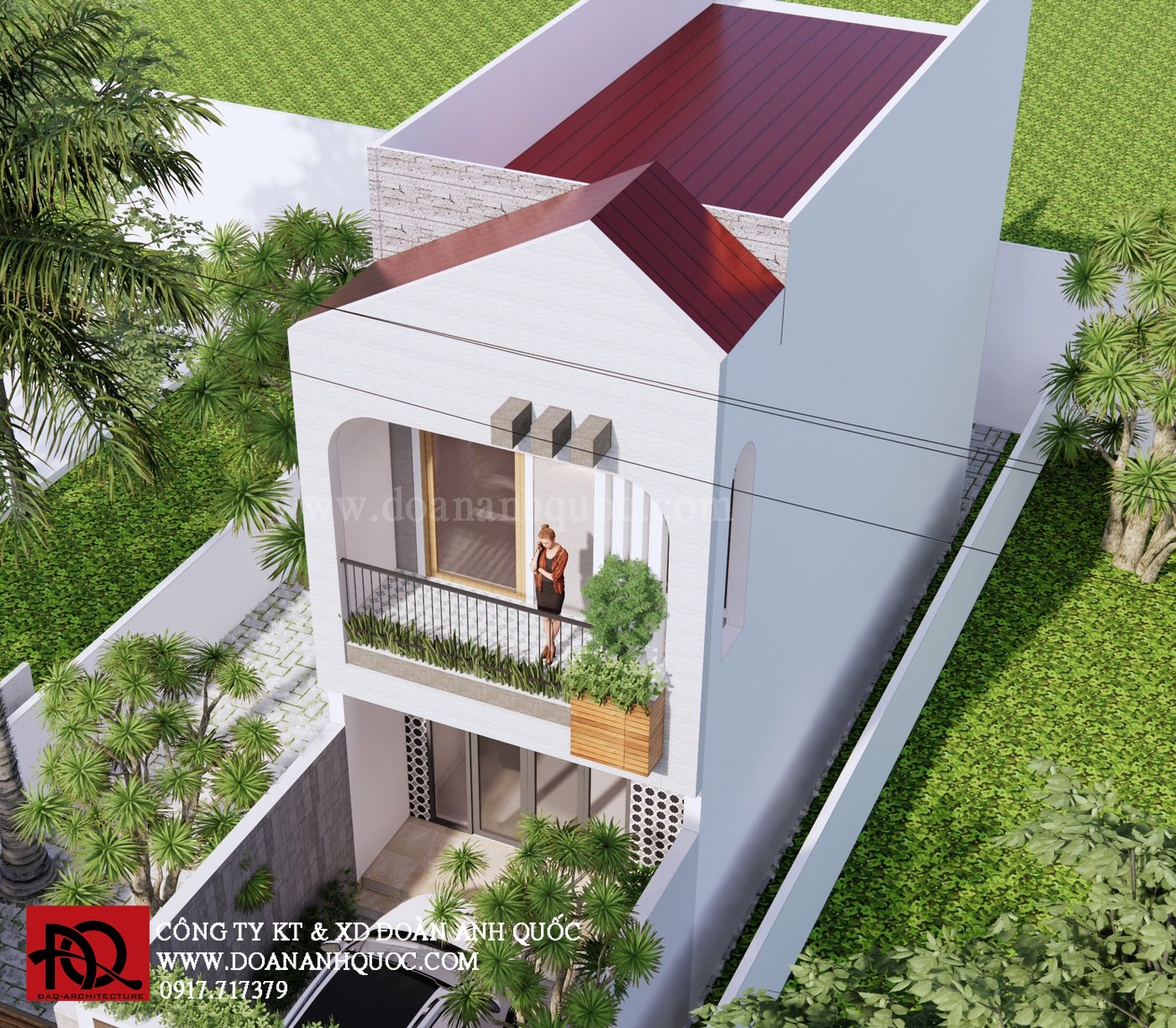 Thiết kế nhà phố hiện đại tại Phan Thiết_MS17